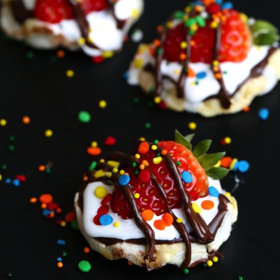 Easy Rice and Corn Cakes Canapés