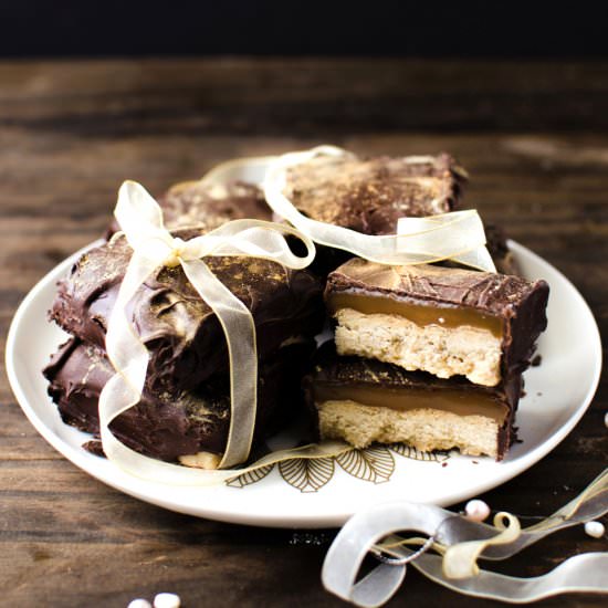 Ginger Shortbread Cookie Bars