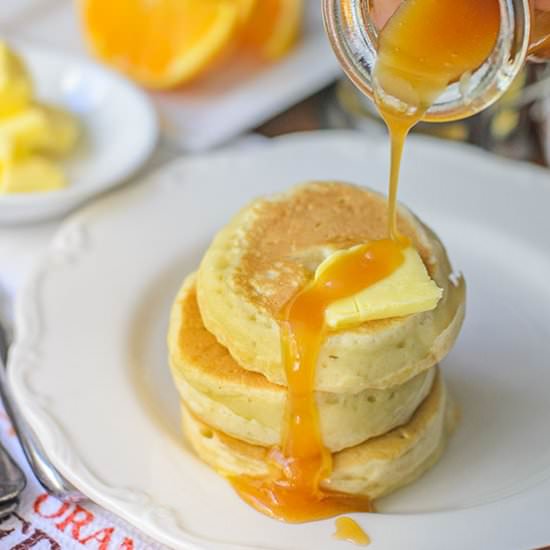 Crumpets with Caramel Butterscotch