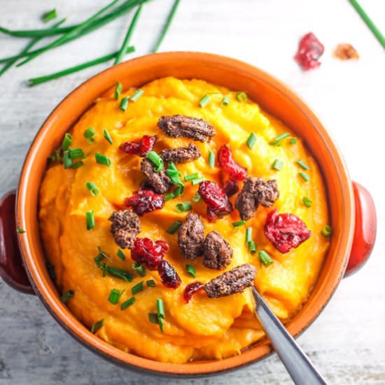 Maple Mashed Sweet Potatoes