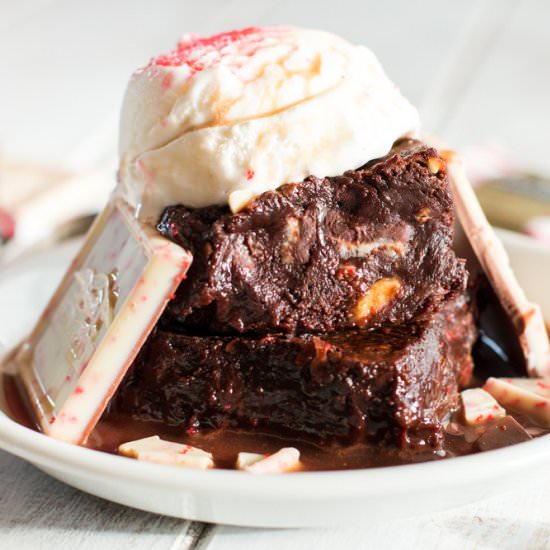 Peppermint Espresso Brownies
