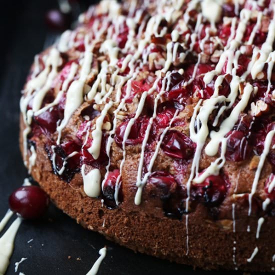 Spiced Cranberry and Pecan Cake