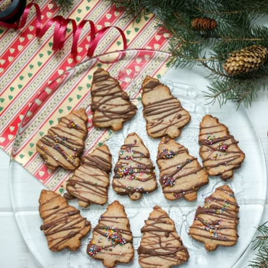 Eggnog Spiced Shortbread Christmas