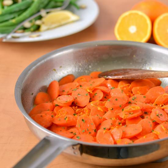 Honey Orange Glazed Carrots