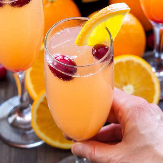 Cranberry Orange Mimosas