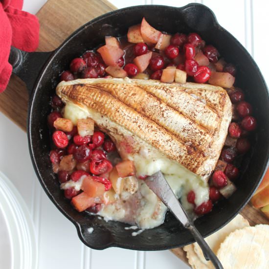 Cranberry and Apple Baked Brie