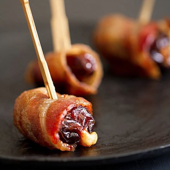 Bacon-Wrapped Parmesan-Stuffed Dates