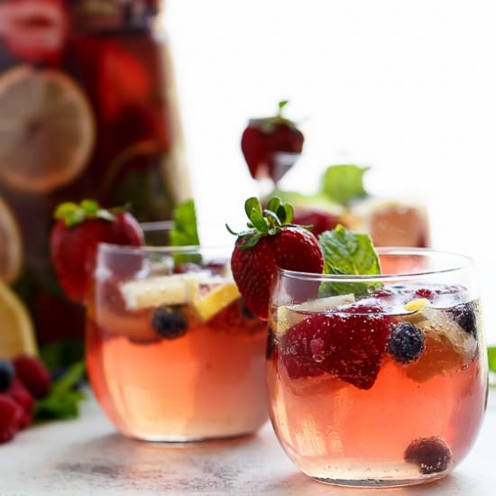 Berry Limoncello Moscato Sangria