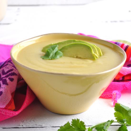 Potato Soup with Avocado