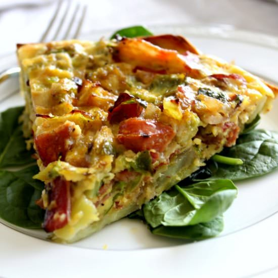 Sweet Potato Crusted Quiche