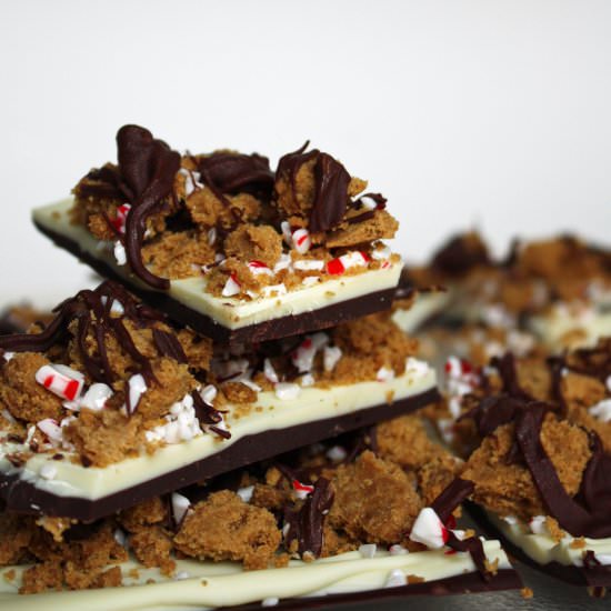 Vegan Gingerbread Peppermint Bark