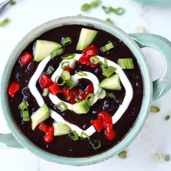 Crock Pot Black Bean Soup