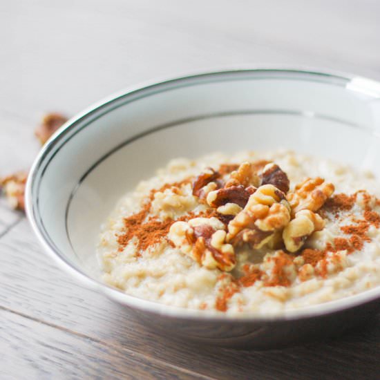 Cinnamon and Walnut Porridge