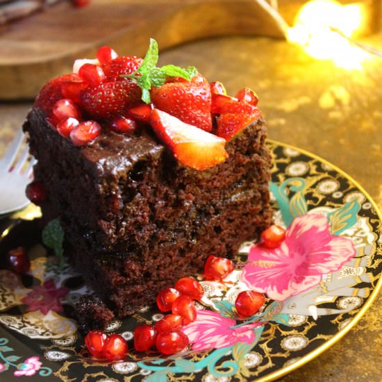 chocolate wreath cake