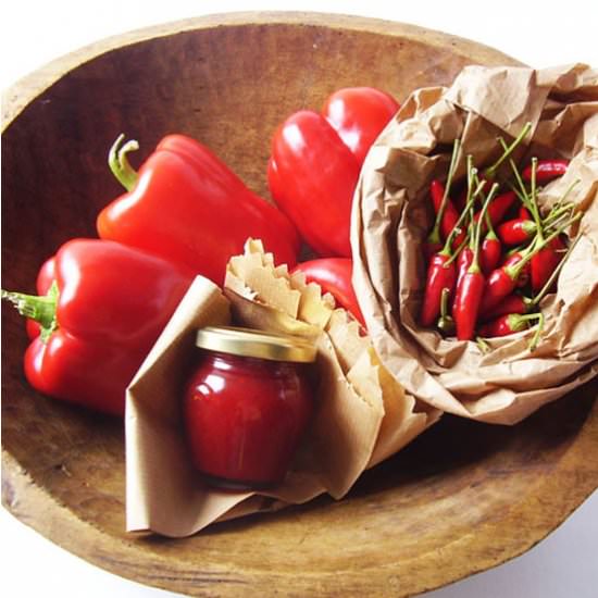 Chili and Red Bell Pepper Appetizer