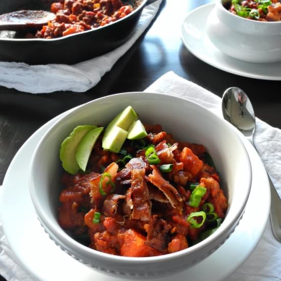 Chorizo Sweet Potato Chili
