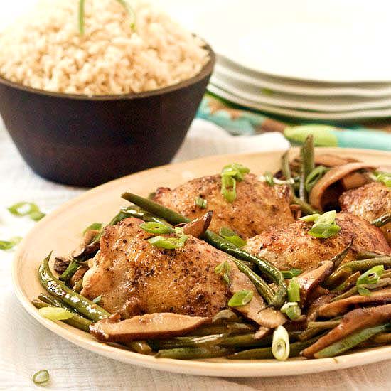 Shiitake Mushroom Chicken Thighs