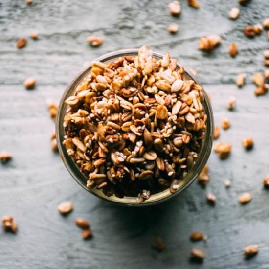 Maple Sesame Skillet Granola