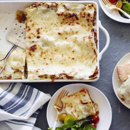 Three Meat Lasagna