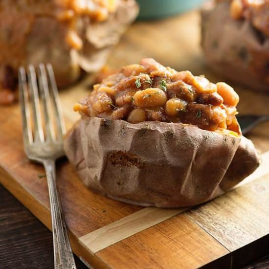 Slow Cooker Baked Beans