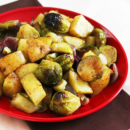 Curry Flavored Brussels Sprouts