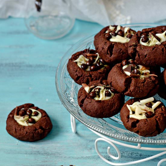 Chocolate Thumbprint Cookies