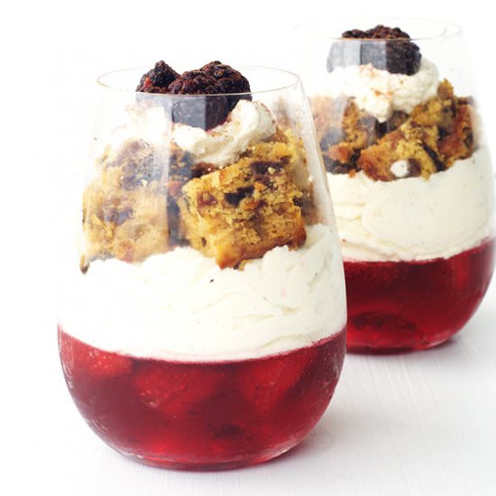 Leftover Christmas Cake Parfaits