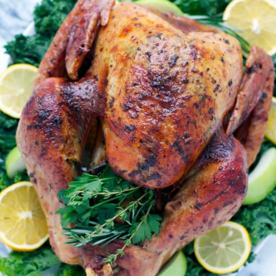 DRY BRINED HERB BUTTER TURKEY