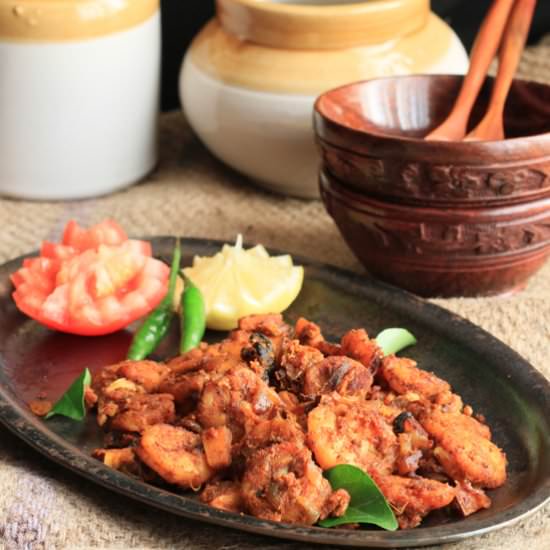 Kerala Style Prawn Roast
