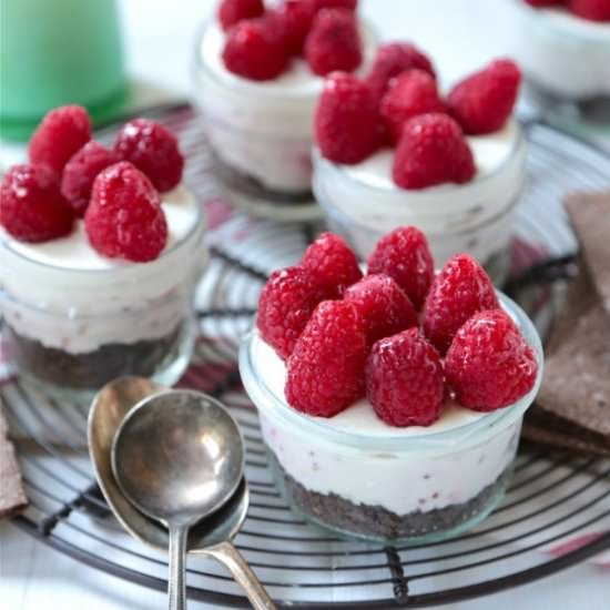 No Bake Raspberry Cheesecake