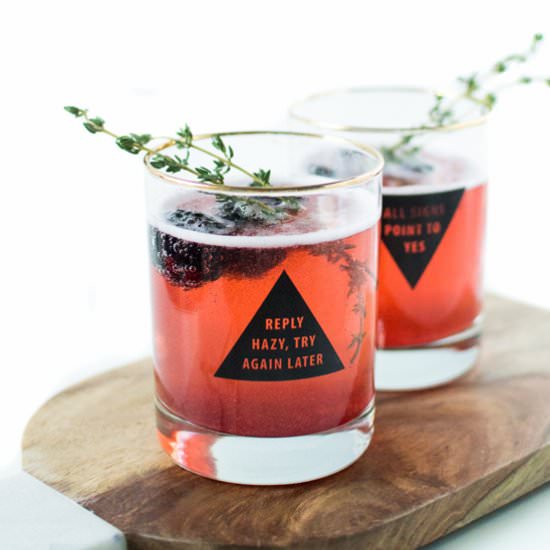 Blackberry Thyme Champagne