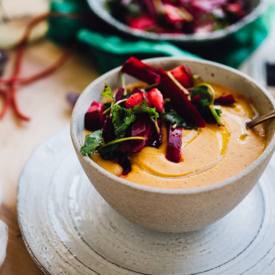 Sweet Potato Coconut Milk Soup