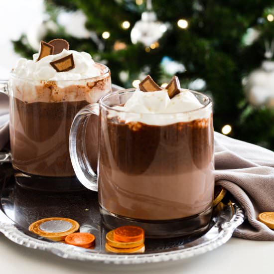 Peanut Butter Cup Hot Chocolate