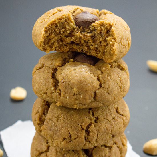 Healthy Peanut Butter Blossoms