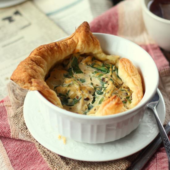 Vegan Puff Pastry Quiche