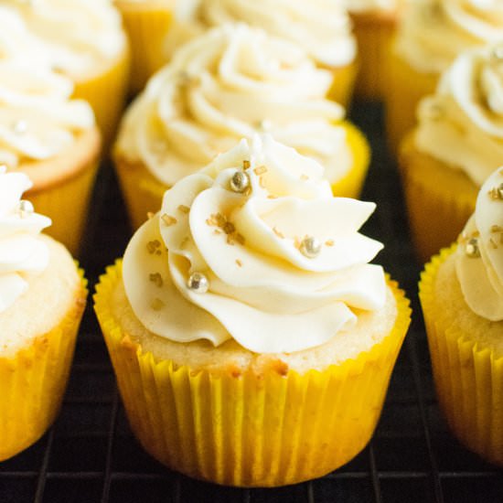 Sparkling Cider Cupcakes