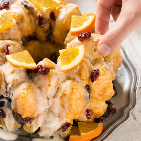 Cranberry Orange Monkey Bread