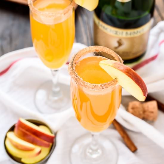 Apple Cider Champagne Cocktail