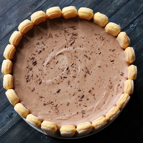 Fancy Chocolate Charlotte Cake
