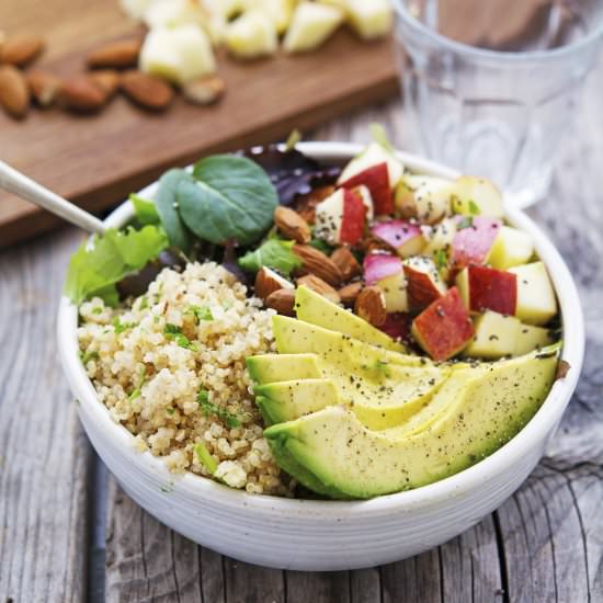 Quinoa Avocado and Apple Salad