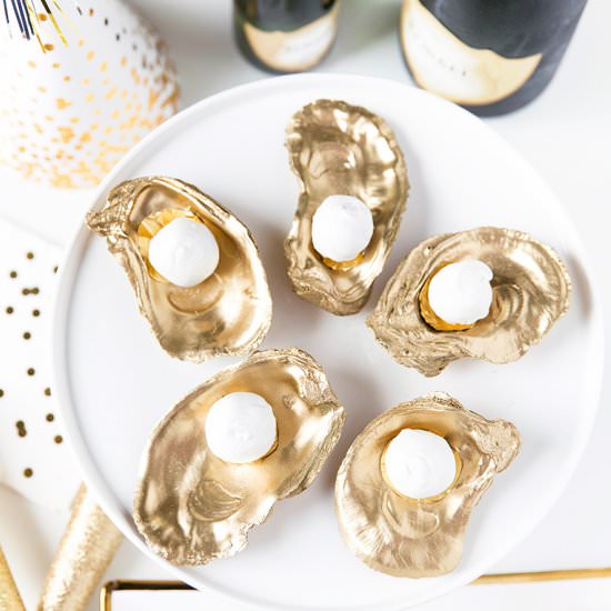 Champagne Truffles on the Half Shel