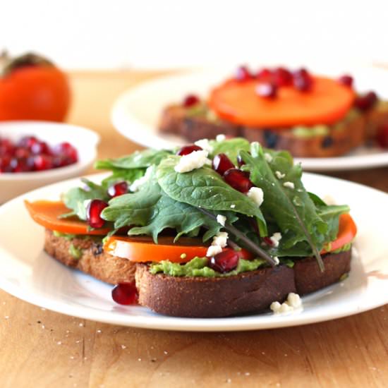 Persimmon Avocado Toast