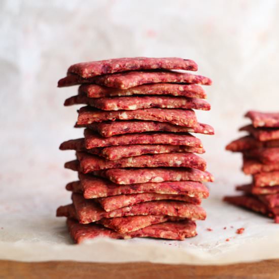 Beetroot and Buckwheat Crackers