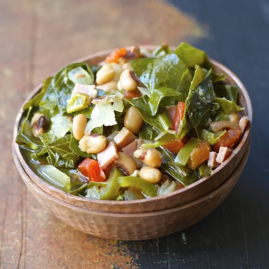 Slow Cooker Spicy Greens