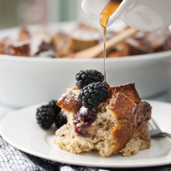 Baked Blackberry French Toast