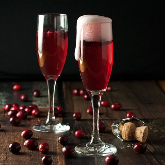 Cranberry Champagne Cocktails