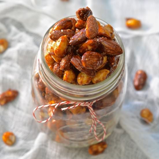 Sweet & Spicy Candied Nuts