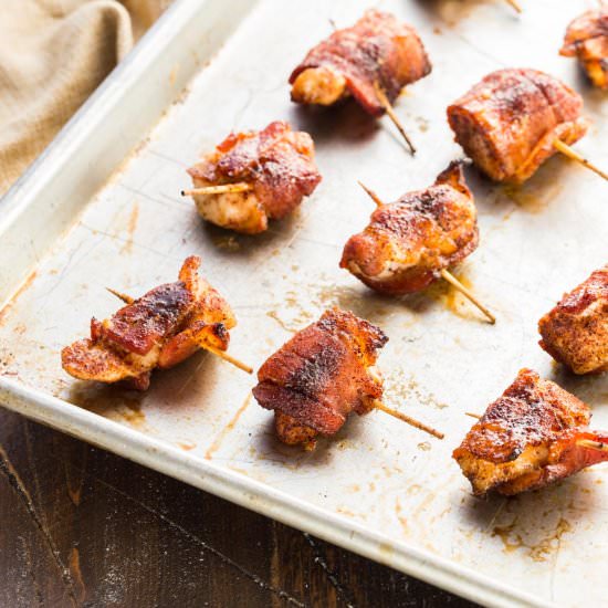 Sweet & Spicy Chicken Bacon Wraps