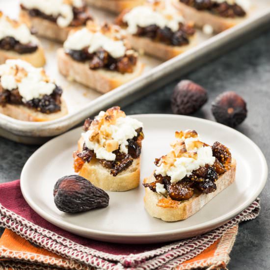 Fig and Goat Cheese Bruschetta