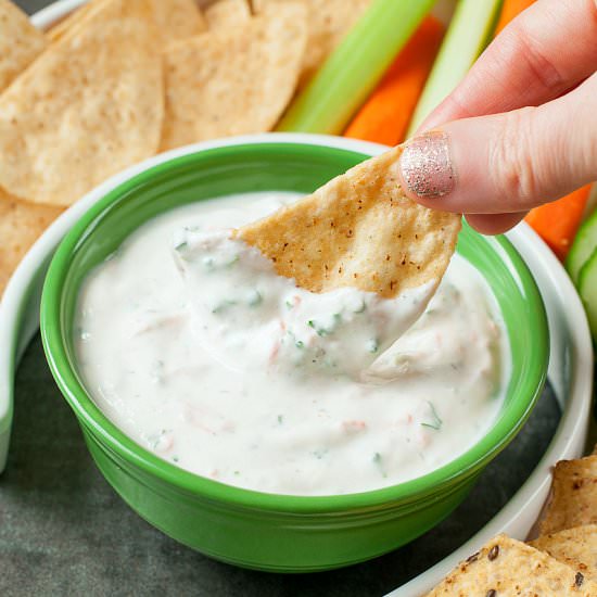 Healthy Garden Veggie Dip